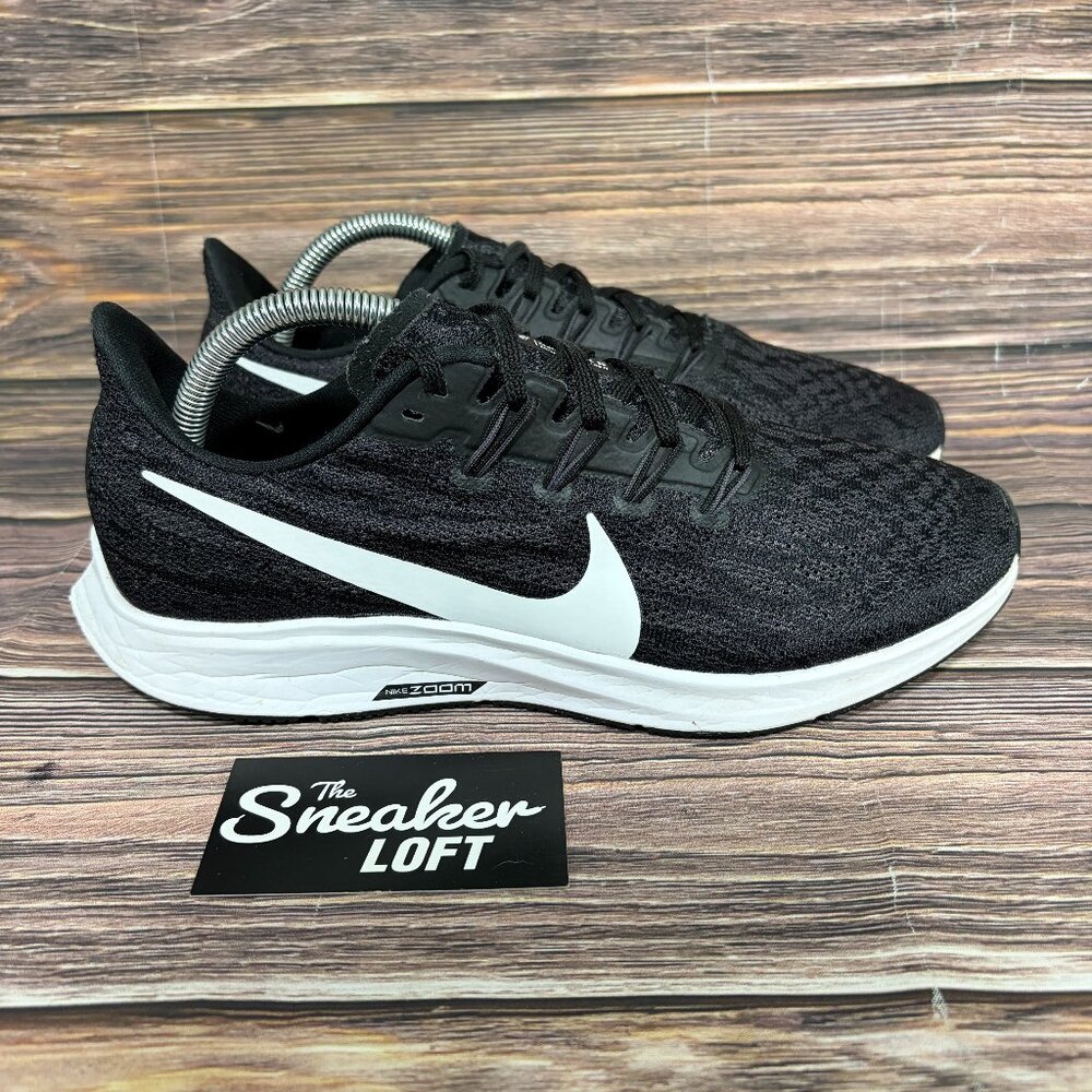 Nike Air Zoom Pegasus 36 Women's Black Athletic Running Shoes Size 10